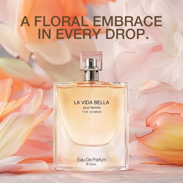 4PCS Perfume Set for Women - Floral Fragrance Gift Set with Vanilla,Sweet Fruity, Eau De Parfume| 3.4 Fl Oz Each(La Vida Bella,La Vida Bella Crystal,La Vida Bella Ext,Delilah) - Image 3