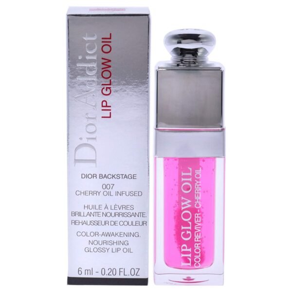 Christian Dior Addict Lip Glow Oil - 007 Raspberry Women Lip Oil 0.2 oz - Image 2