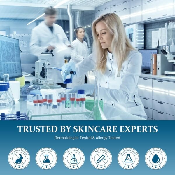 Retinol Under Eye Cream - Eye Cream for Eye Bags, Dark Circles, and Fade Wrinkles, Fine Lines Skin Care Treatment for Women and Men, 20ML blue - Image 8