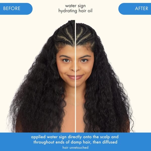 amika. water sign hydrating hair oil with hyaluronic acid - Image 4