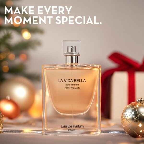 4PCS Perfume Set for Women - Floral Fragrance Gift Set with Vanilla,Sweet Fruity, Eau De Parfume| 3.4 Fl Oz Each(La Vida Bella,La Vida Bella Crystal,La Vida Bella Ext,Delilah) - Image 7