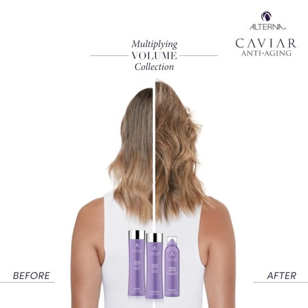 Alterna Haircare CAVIAR Anti-Aging Multiplying Volume Styling Mousse, 8.2 Fl Oz | For Fine, Thin Hair | Medium Hold | Create Instant Volume and Thickness | Sulfate Free - Image 10