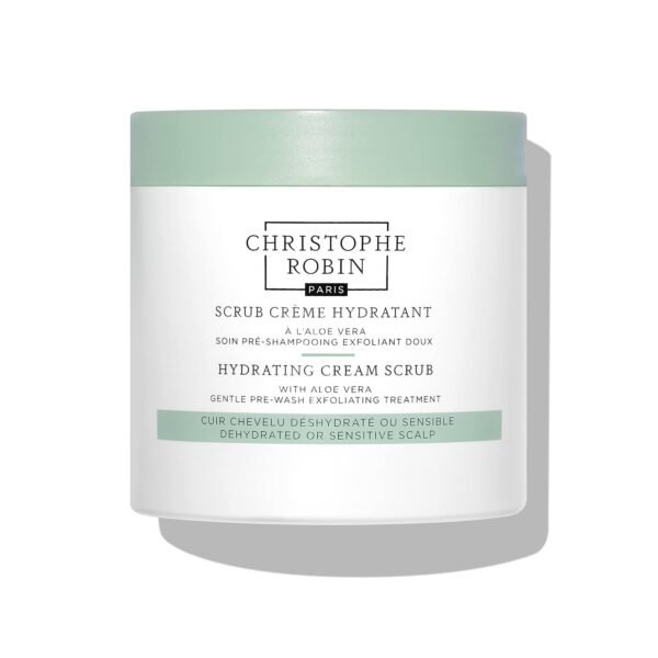 Christophe Robin Hydrating Cream Scrub With Aloe Vera - Hydrating Pre-Wash Hair Treatment - 8.4 fl. oz - Image 2