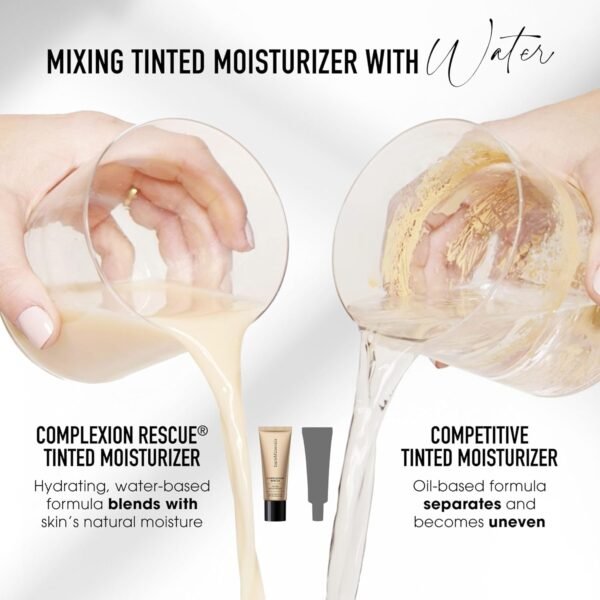 bareMinerals Complexion Rescue Tinted Moisturizer for Face with SPF 30, Vegan Tinted Mineral Sunscreen with Hyaluronic Acid, Full Size, Bamboo 5.5 - Image 9