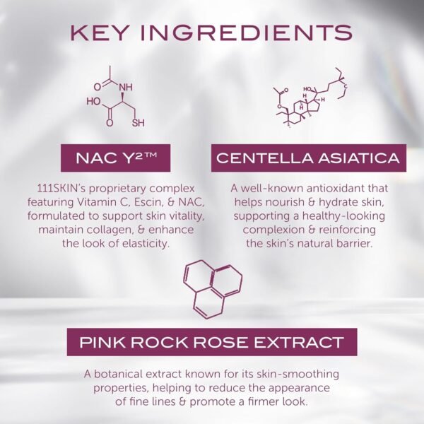 111SKIN Repair Serum NAC Y2, Face Serum to Reduce Redness & Fight Free Radicals, Helps Diminish Appearance of Fine Lines & Wrinkles, Reinforces Skin Barrier, Anti-Aging Facial Serum, 1 Fl. Oz. - Image 3