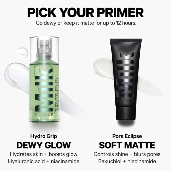 Milk Makeup Pore Eclipse Mattifying Primer – Blurs Pores, Controls Shine + Holds Makeup for Up to 12 Hours – Creates a Smooth, Even Base for a Soft, Long-Lasting Matte Finish - Image 8