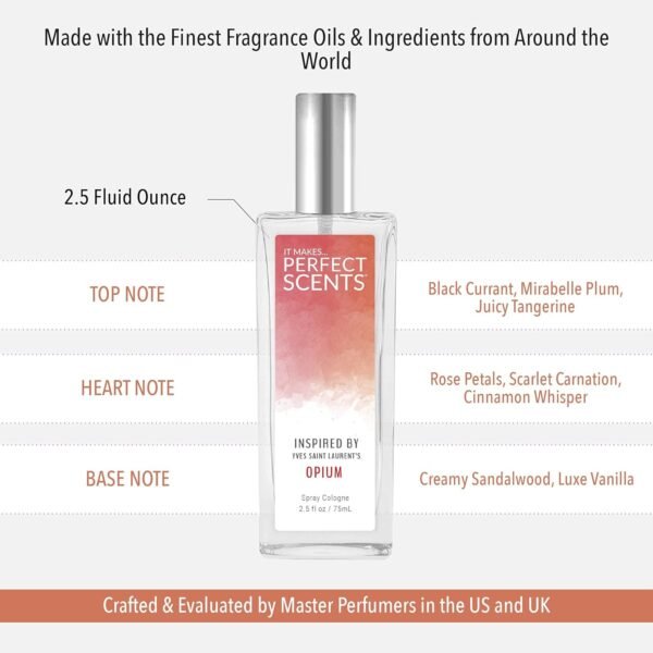 Perfect Scents Fragrances |Inspired by Yves Saint Laurent's Opium | Women’s Eau de Toilette |Paraben Free | Never Tested on Animals | 2.5 Fluid Ounces - Image 8