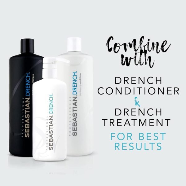 Sebastian Professional Drench Shampoo| Deep Moisturizing for Dry, Frizzy & Chemically Treated Hair - Image 7