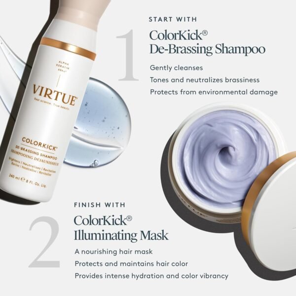 Virtue ColorKick Illuminating Hair Mask | Tones, Nourishes, Preserves Color-Treated Hair - Image 5