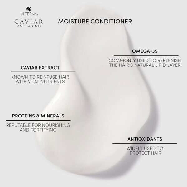 Alterna Haircare CAVIAR Anti-Aging Replenishing Moisture Shampoo and Conditioner Jumbo Set, 16.5oz each | Protects, Restores and Hydrates | Sulfate Free - Image 5