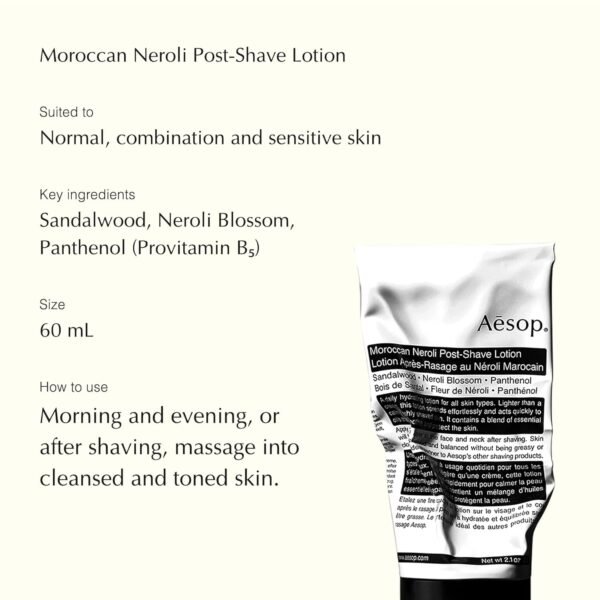 Aesop Grooming Kit - Sculpt Hair Polish | 100mL / 3.4 oz & Moroccan Neroli Post-Shave Lotion | 60 mL | Paraben, Cruelty-free & Vegan - Image 5