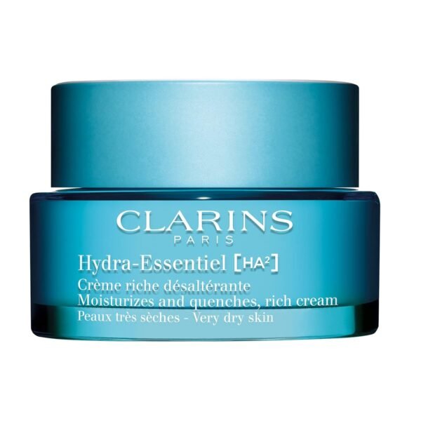 Clarins Hydra-Essentiel Rich Cream|Intensely Hydrating Moisturizer|60 Seconds to Plumper Skin*|Nourishes, Softens and Soothes|Double Dose Hyaluronic Acid|Very Dry Skin Type|1.7 Ounces - Image 2
