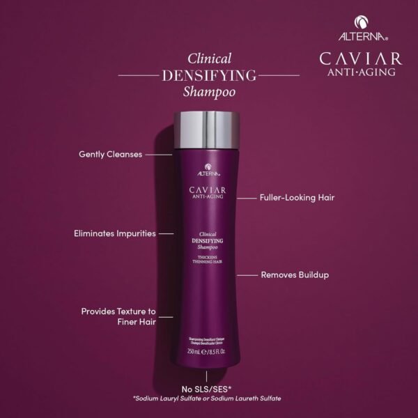 CAVIAR Anti-Aging Clinical Densifying Shampoo | For Fine, Thinning Hair | Thickens Hair, Protects Scalp | Sulfate Free - Image 3