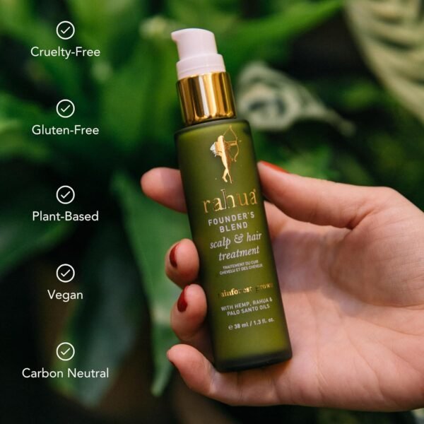 Rahua Founder's Blend Scalp & Hair Treatment 1.3 FlOz Composed from Natural Ingredients Balances, Soothes and Nourishes Scalp & Hair, Delivers a Powerful PlantBased Strengthening Hair & Root Treatment - Image 6