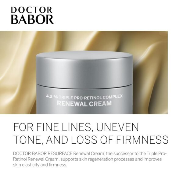 BABOR DOCTOR Renewal Cream | Regenerating anti-aging and anti-pigmentation face cream with pro-retinol complex | For radiant, rejuvenated skin | Refines the complexion | Vegan | 50ml - Image 6