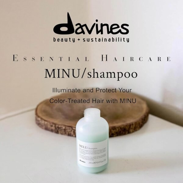 Davines MINU Shampoo, Color Retention Shampoo For Colored, Treated Hair, Protects & Keeps Hair Bright, Shiny For Longer - Image 3