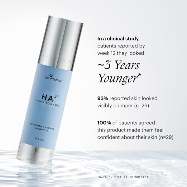 SkinMedica HA5 Hydra Collagen Replenish + Restore Hydrator – Next-Gen HA5 With 2X More Hyaluronic Acid. Enhanced for Instant Hydration & Smoothness to Restore Skin’s Hydration Reservoir, 2 Oz - Image 6