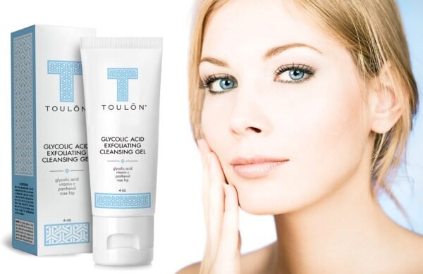 TOULON Glycolic Acid Facial Cleanser: Alpha Hydroxy Face Wash with AHA, Vitamin C & Rose Hip to Exfoliate Dry, Sensitive Skin for Women & Men - Image 6