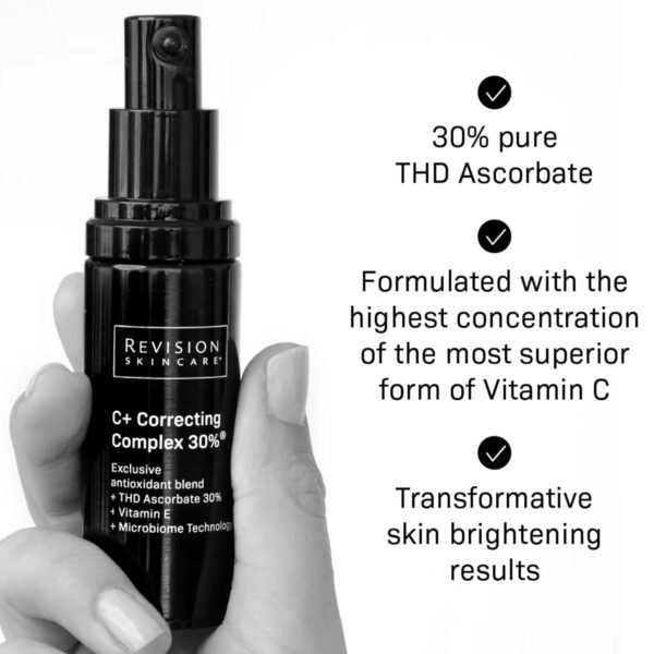 Revision Skincare C+ Correcting Complex 30%® Face Serum – Anti-Aging Antioxidant Blend with Vitamin C, Reduces Fine Lines & Wrinkles, Brightens & Firms Skin, Safe for Sensitive Skin - Image 8