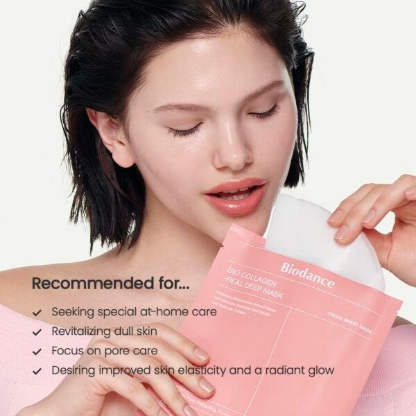 BIODANCE Bio-Collagen Real Deep Mask, Hydrating Overnight Hydrogel Mask, Pore Minimizing, Elasticity Improvement, 34g x4ea - Image 10