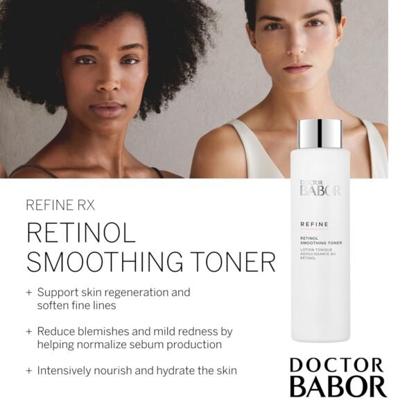 Doctor BABOR Refine Retinol Smoothing Toner, Travel Toner for Face, Hydrating and Reduces Winkles, Redness and Blemishes, 1 oz - Image 2