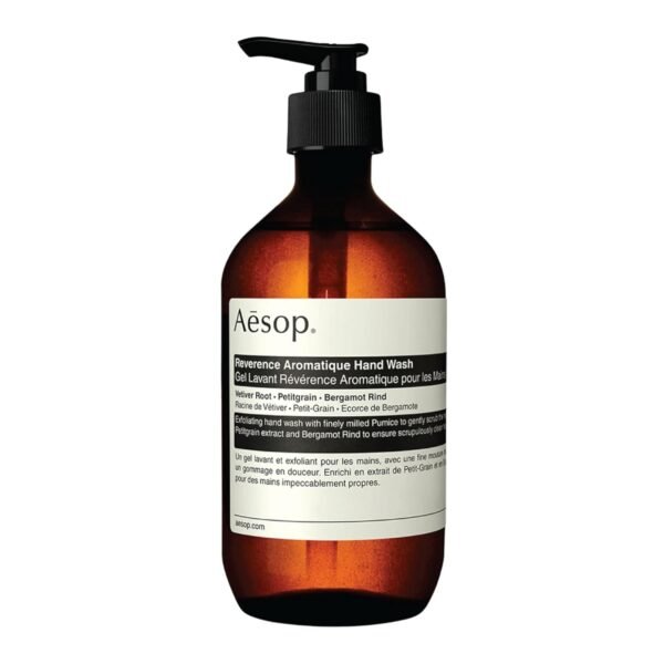 Aesop Reverence Aromatique Hand Wash | Gentle Exfoliating Hand Wash with Finely Milled Pumice | 500mL / 16.9 oz - Image 2