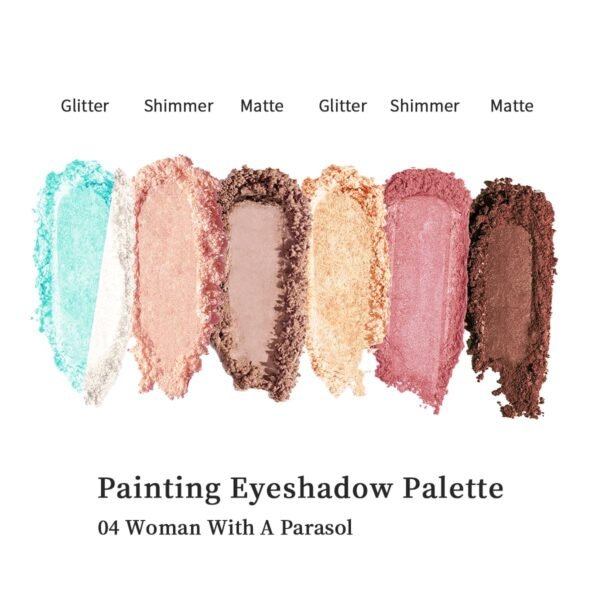MilleFee Painting Eyeshadow Palette (04 Woman With A Parasol) Cool Light, Cruelty-Free, Smudge-Proof - Image 4