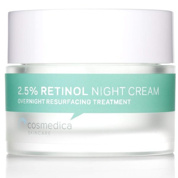 Cosmedica Skincare Retinol Night Cream - Daily Moisturizing Facial Lotion Night Cream. The best Retinol Cream with Vit A and Hyaluronic Acid to target skin concerns from Acne to Wrinkles (1.7oz) - Image 2