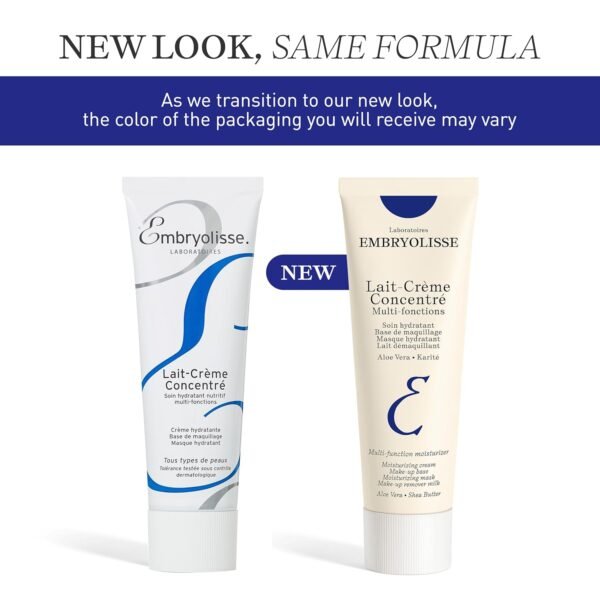 Embryolisse Lait-Crème Concentré, Multifunction Daily Moisturizer, Primer, and Makeup Remover, Suitable for All Skin Types. French Face Cream With Shea Butter & Aloe Vera - Image 3