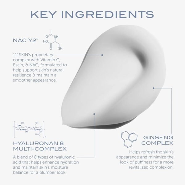 111SKIN Cryo Revitalising Moisturiser, Hydrating Gel Face Cream with Hyaluronic Acid, Ginseng Complex & ATP for Skin & Neck, Firming & Tightening Daily Face Moisturizer for All Skin Types, 1.69 fl oz - Image 3