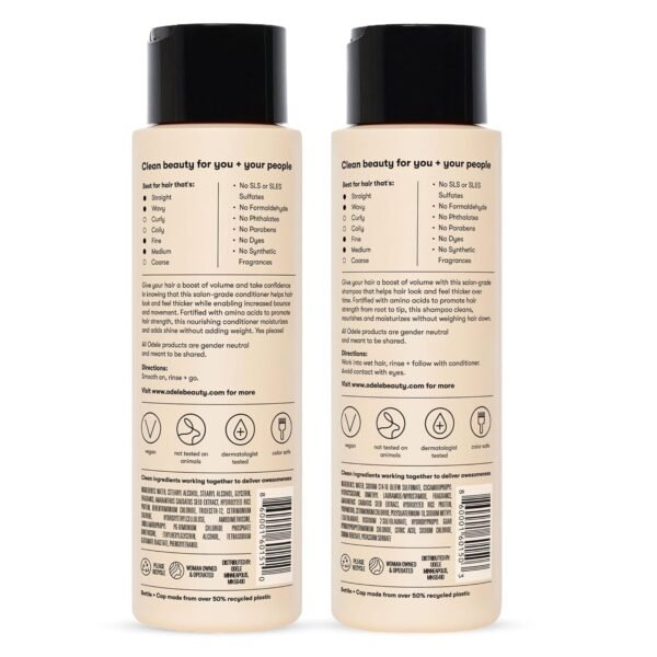 Volumizing Sulfate-Free Shampoo & Conditioner Set, Adds Moisture, Shine, and Fullness for Straight or Wavy Hair Types, 13 Fl Oz Each (2-Pack) - Image 10