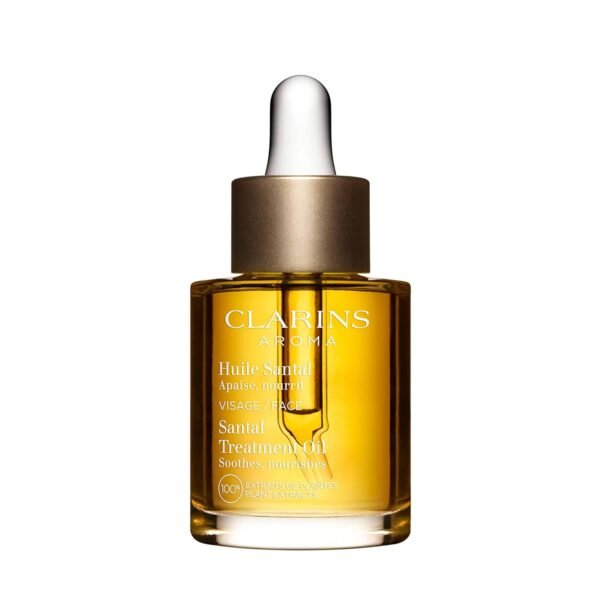 Clarins Santal Face Oil Treatment | Hydrates, Smoothes and Comforts Skin |Calms Redness and Irritations|Visibly Minimizes Fine Lines|Skin Is Immediately Soft*|100% Natural Plant Extracts|Dry Skin Type - Image 2