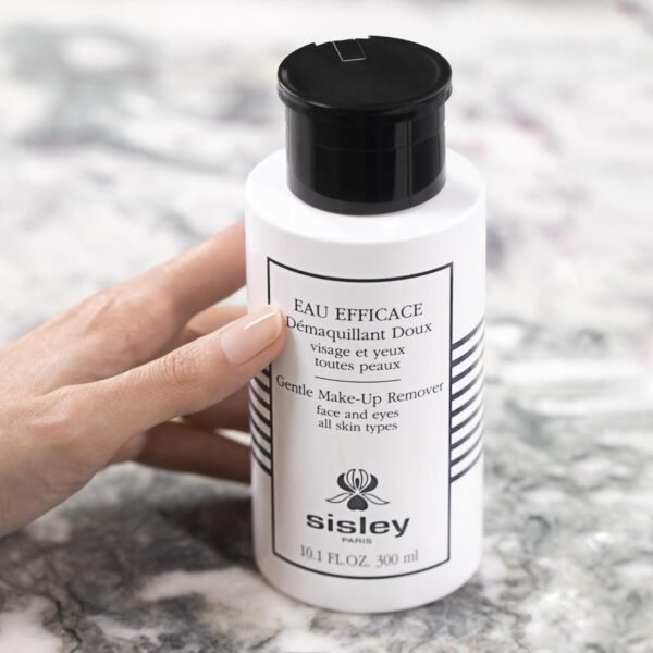 Sisley Paris Eau Efficace Gentle Make-Up Remover - 300 mL - Gentle, Rinse-Free Micellar Water Makeup Remover for Face & Eyes - Cleanses & Tones Skin - Image 4