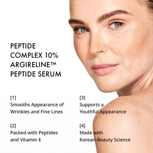Depology Peptide Complex 10% Wrinkle Defense | Argireline™ Peptide Serum | Hydrating Face Serum Targets Dynamic Wrinkles | Vitamin C & Hyaluronic Acid Serum 1.01 fl oz - Image 3