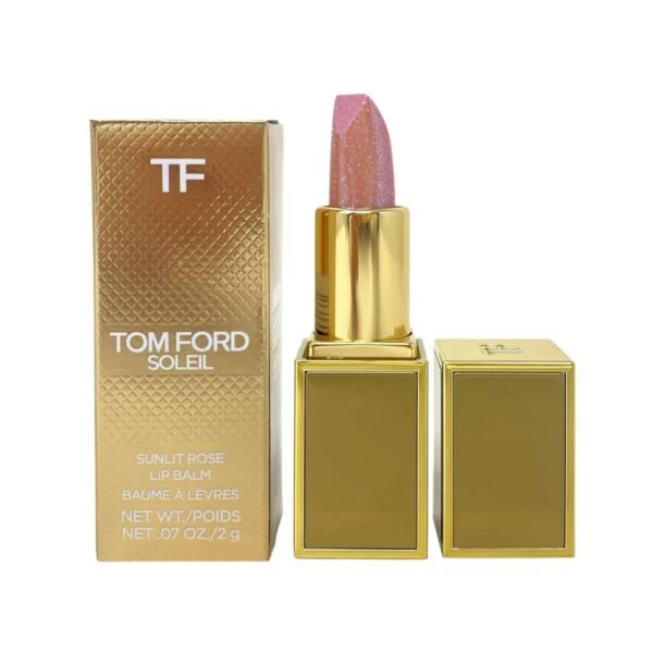 Tom Ford Soleil Sunlit Rose Mini Lip Balm - 01 Sunlit Rosy (Sheer Pink) - 0.01 oz / 2 g - Image 2