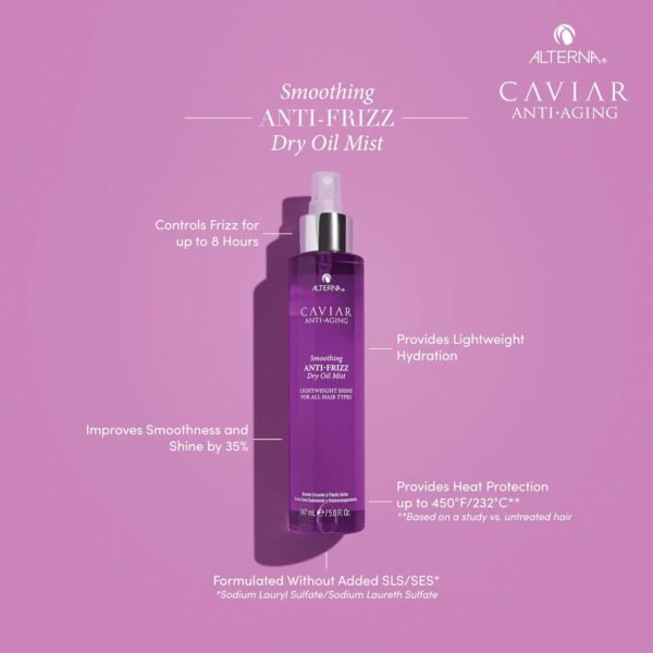 Alterna Caviar Anti-Aging Smoothing Anti-Frizz Dry Oil Mist, 5 Fl Oz (Pack of 1) - Image 3