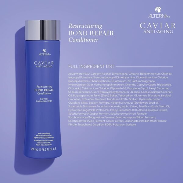 Alterna Haircare Caviar Anti-Aging Restructuring Bond Repair Shampoo and Conditioner, 1.35 Fl Oz (Pack of 2) - Image 5