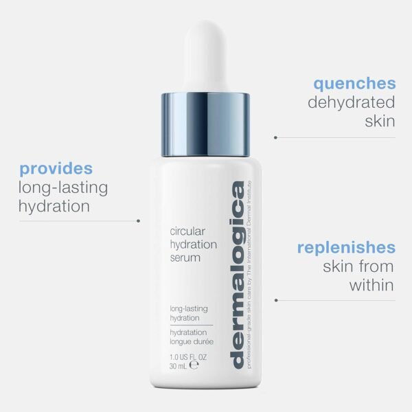 Dermalogica Circular Hydration Serum, Hyaluronic Acid Serum for Face, Deep Hydrating Serum - Delivers long-lasting hydration to help prevent future dehydration - Image 6