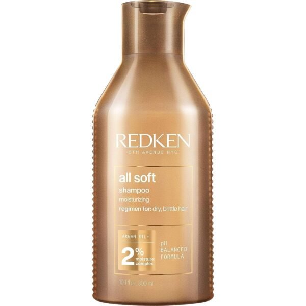 Redken All Soft Shampoo - Moisturizes & Hydrates Dry Hair, Softens & Adds Shine, With Argan Oil, Safe For Color-Treated Hair - Image 2