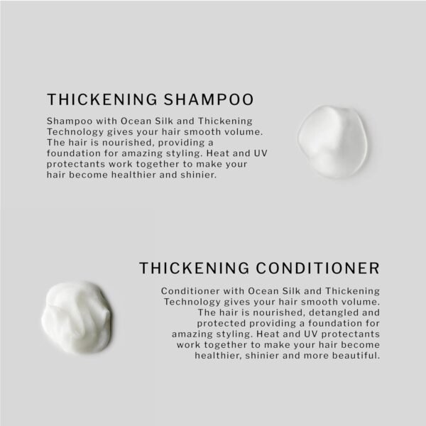 SACHAJUAN Thickening Shampoo and Conditioner Set | Ocean Silk & Thickening Technology For Volume | Vegan & Paraben Free | Set of 2 (8.4 oz) - Image 3