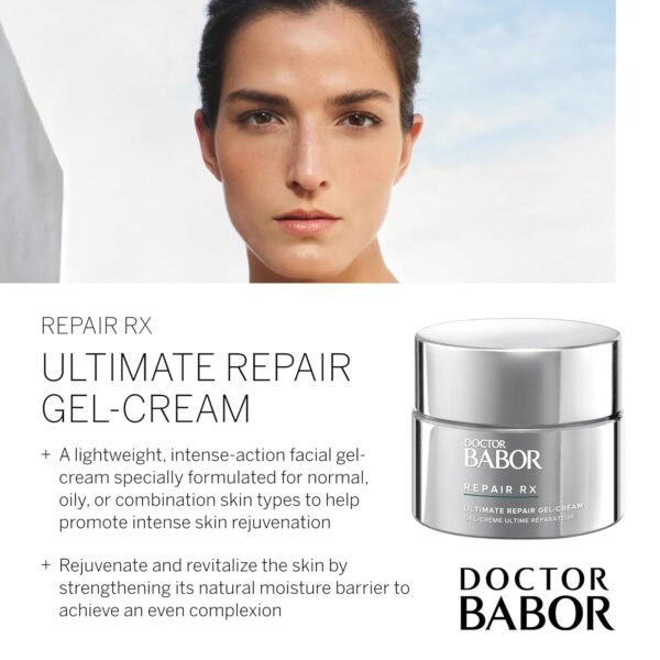 BABOR DOCTOR Repair Rx Ultimate Repair Gel-Cream, Lightweight Fast Acting Daily Moisturizer, Strengthen Skin & Improve Tone, Safe for Sensitive Skin, 1.7 oz - Image 4