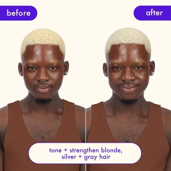 amika bust your brass cool blonde strength repair shampoo - Image 9