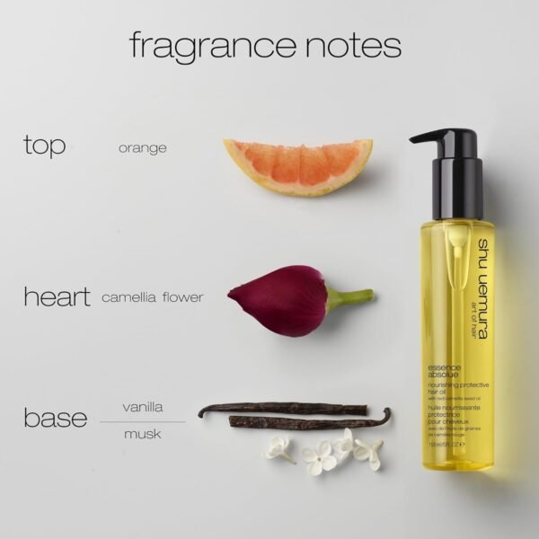 Essence Absolue Nourishing Protective Hair Oil - Lightweight Multi-Benefit, Hydrates, Adds Shine, and Reduces Frizz with Heat Protection, With Japanese Camellia Oil - Image 6