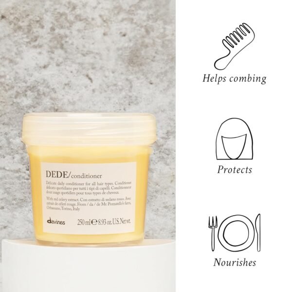 Davines DEDE Conditioner, Daily Lightweight Moisturizing Formulation For Normal And Fine Hair - Image 7