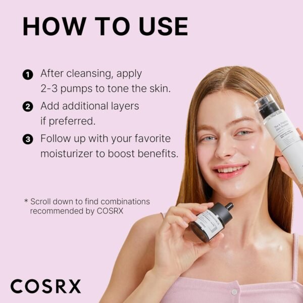 COSRX 6X Peptide Collagen Booster Toner Serum, Niacinamide & Hyaluronic Acid Facial Essence for All Skin Types, Korean Skin Care, Paraben Free, 150mL/5.07 Fl.Oz - Image 8