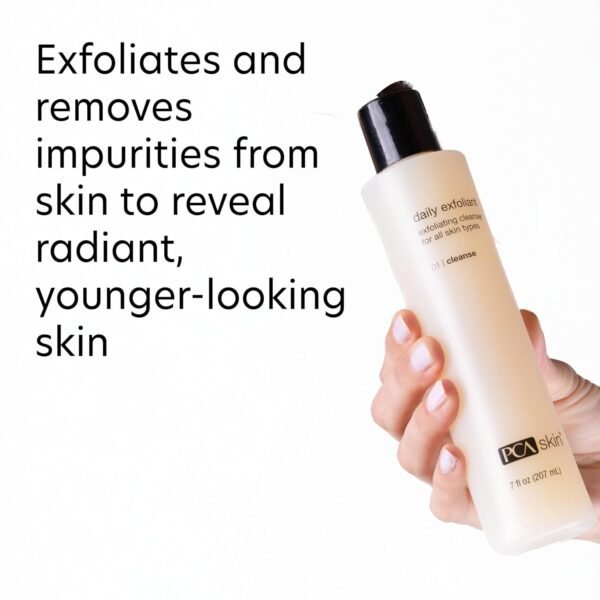 PCA SKIN Daily Face Exfoliant Cleanser, Moisturizing Face Wash, Gently Cleanses Dirt, Debris, and Other Impurities From Skin, Facial Cleanser Made with Renewable Exfoliants, 7.0 oz Bottle - Image 4