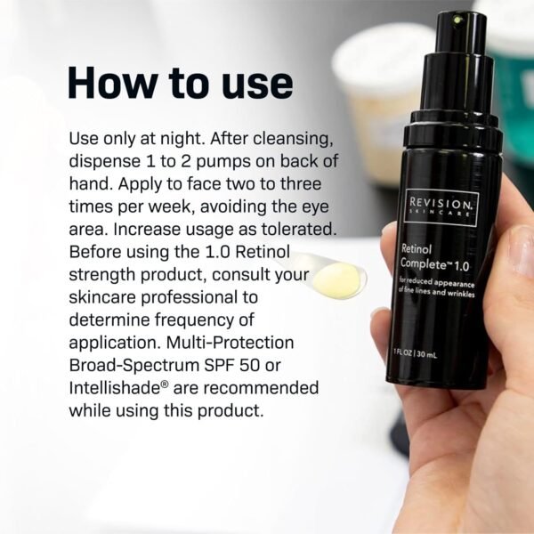 Revision Skincare Retinol Complete, brighten and smooth skin's texture, boosts skin's hydration level to combat the dryness with Retinol, reduce fine lines and wrinkles, 1 fl oz - Image 4