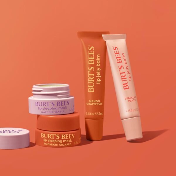 Burt’s Bees Lavender Vanilla Lip Sleeping Mask, With Hyaluronic Acid and Squalane Moisturizer To Instantly Hydrate Lips, Overnight Mask and Treatment, 0.45 oz. - Image 10