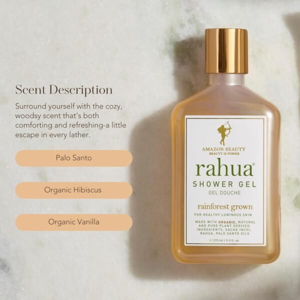 Rahua Shower Gel 9.3 Fl Oz, Natural Body Wash Soap Made with Plant Based Organic Ingredients, Vanilla, Palo Santo, Lavender, Eucalyptus, Polyphenols, For Skin's Moisture Balance, All Skin Types - Image 5