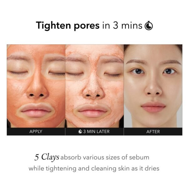 APRILSKIN Carrotene IPMP 3-Min Quick Dry Pore Caring Clay Mask | Kaolin & Zinc PCA | Reduces Pores & Sebum | Cooling Effect | Vegan | Gentle Exfoliation | Korean Skin Care | 100g 3.52 oz. - Image 5